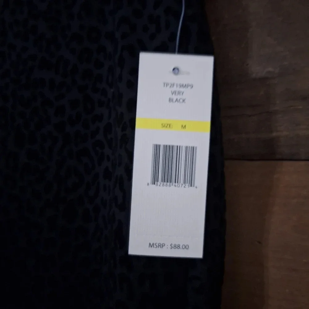 Nanette Lepore Velvet Animal Print Black Pull-On Crop Ankle Skinny Pants Medium